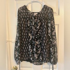 Women's size Large Knox Rose Blouse EUC